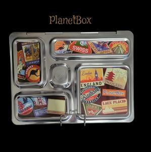 PlanetBox Rover Bento LunchBox with Black Insulated Bag